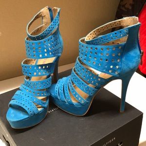 Sexy blue high heels
